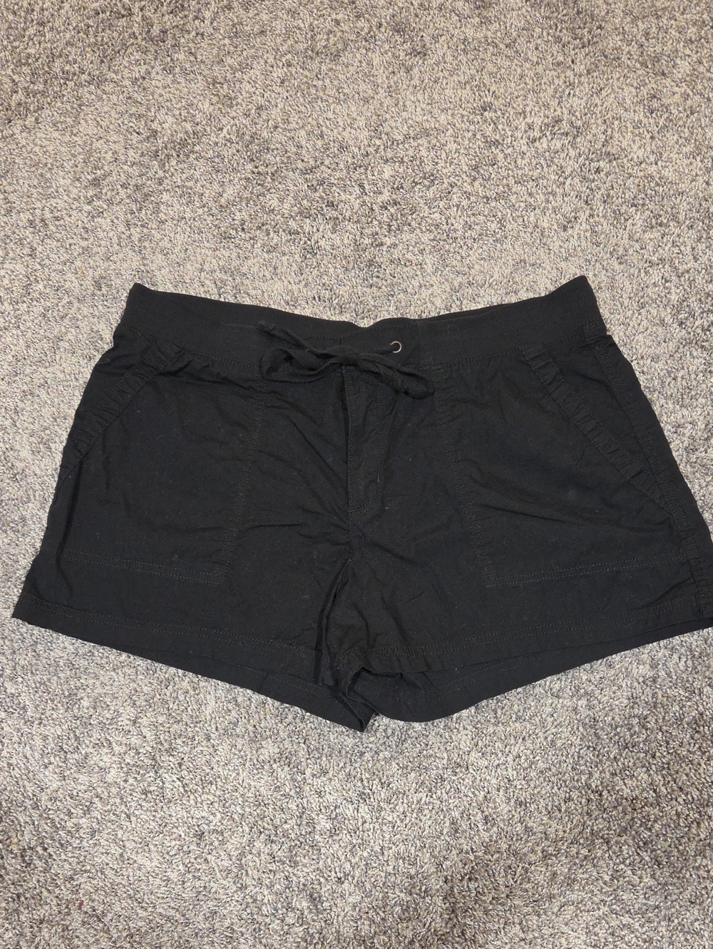 ☀️St John's Bay Black Cotton Shorts Size 14